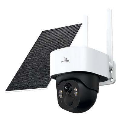 Cámara PT de Batería / 4 MP / 4G LTE-FDD / Solar 5W / Color 10 m (32.8 ft) / Audio Bidireccional / IP65